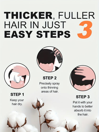 Hair Fibers Spray Applicator Kit Instant Thickness for Thinning Hair & Bald Spots SILLKVA for Makeup, Travel and Everyday Vanity Use