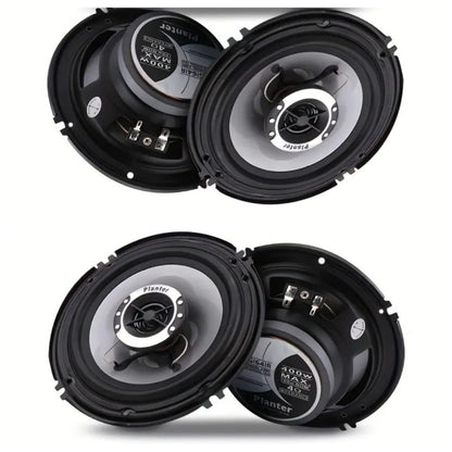 6.5 Inch 400W Car Coaxial Speakers HiFi Full Range – Rubber Edge, Strong Magnet, Universal Fit for Ford Chevy Toyota Honda