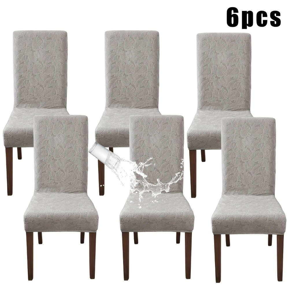 Stretch Dining Chair Covers Set of 4/6 – Plant Print Slipcovers for Dining Room Kitchen Chairs, Elastic Parsons Chair Protector, Home Decor