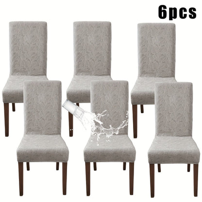 Stretch Dining Chair Covers Set of 4/6 – Plant Print Slipcovers for Dining Room Kitchen Chairs, Elastic Parsons Chair Protector, Home Decor