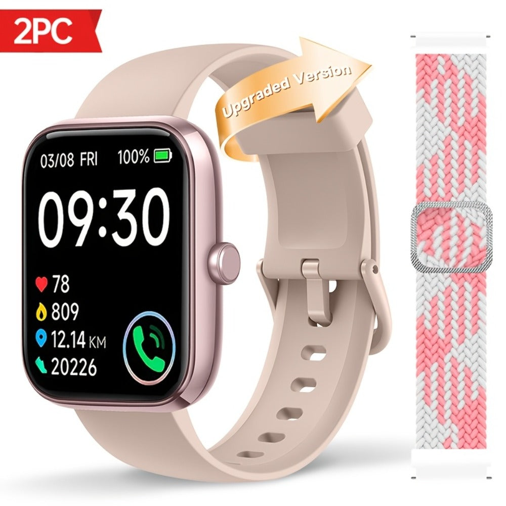 Smartwatch with Alexa Built-in FAWEIO 1.95" Large Display, Wireless Calling, 100+ Sport Modes, Pedometer Heart Rate Sleep Blood