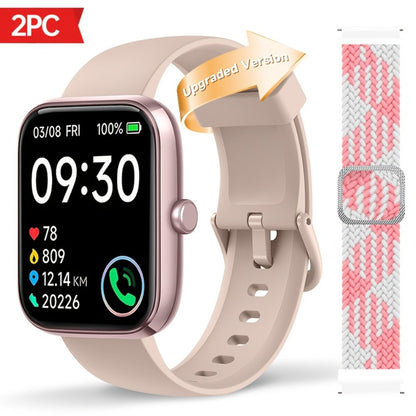 Smartwatch with Alexa Built-in FAWEIO 1.95" Large Display, Wireless Calling, 100+ Sport Modes, Pedometer Heart Rate Sleep Blood