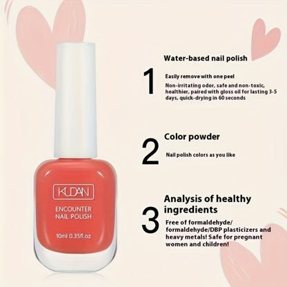 Gel Nail Polish – No UV Lamp 2-Pack Candy Color Air Dry Quick Dry Long-Lasting High Gloss Finish – Vibrant Sweet Shades for DIY Spring…