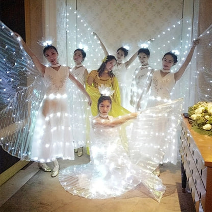 LED Feather Dance Costume Glowing Luminous with the Listed Color, Size or Set Options for Everyday Use