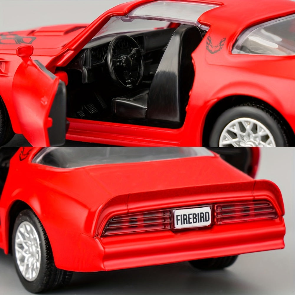 1:36 Scale Pontiac Firebird Die-Cast Toy Car with Opening Doors & Pull-Back with the Listed Color, Size or Set Options for Everyday Use