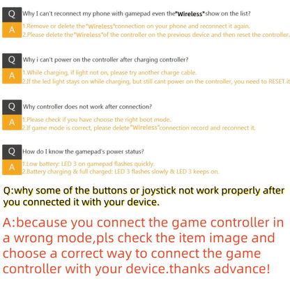 Bluetooth Wireless Gamepad Controller for iPhone Android PC Tablet Steam Deck, Rechargeable, Design