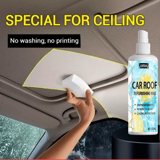 Automotive Interior Plastic Repair Agent 3.38oz – Dashboard Door Panel Steering Wheel Seat Restorer, Moisturizing Gloss & Wrinkle Repair