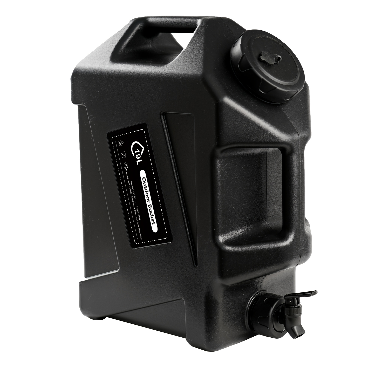Water Storage Container with Spigot 2 Handles BPA Free PVC Collapsible Water Jug for Camping Outdoor RV Hiking Emergency Survival Portable