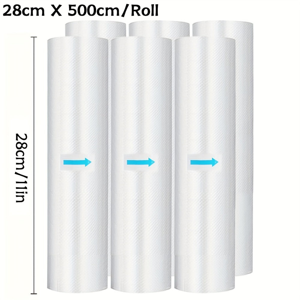 Vacuum Sealer Bags Rolls Diamond Textured Food Saver Bags for Vacuum Sealer Machine for Home Cooking, Dining and Outdoor Meals