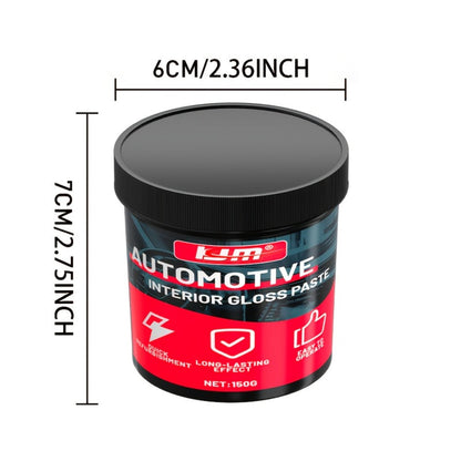 Automotive Plastic Restorer & Whitening Cream – All-in-One Dashboard, Tire & Seat Polish Paste for Car Interior Gloss