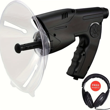 Bionic Ear Sound Amplifier with 8x Monocular Telescope, Long-Range Digital Audio Listening Device with Headphones for Bird Watching Nature