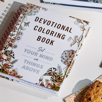 Christian Coloring Book for Adults, Devotional Faith-Based Mindfulness Art with Scripture, Guided Meditation & Stress Pages for Women
