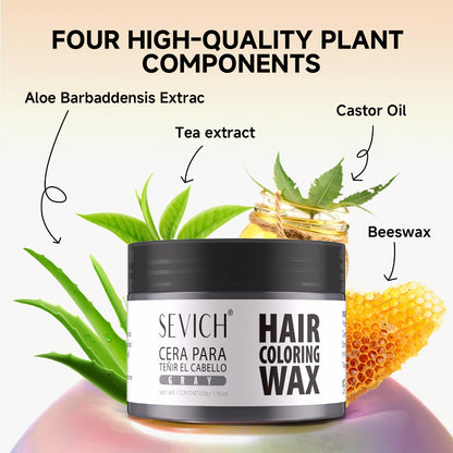 Hair Color Wax 13 Shades 120g, Temporary Hair Dye for Men & Women, Easy Apply & Wash Out, Party, Festival