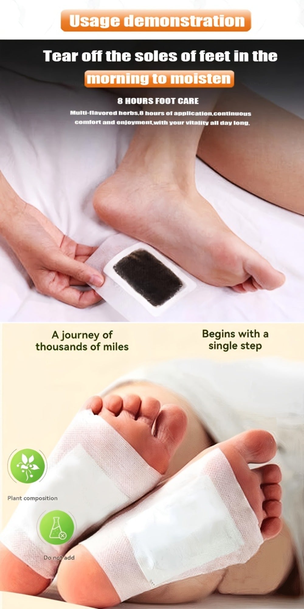 Foot Detox Pads 30 Pack Bamboo Vinegar Ginger Powder Natural Plant Ingredient Deep Cleansing Moisturizing Patches