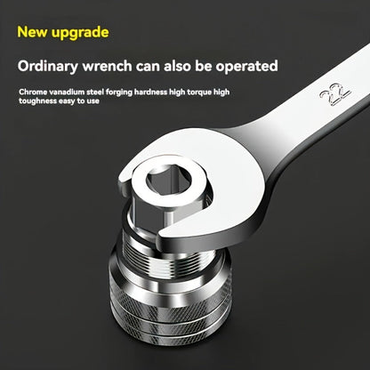 Universal Socket Wrench Adapter 10-19mm – Adjustable Hex Nut & Bolt Socket, Fits 3/8" Drive Ratchet