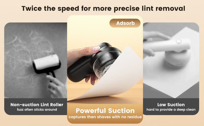 Fabric Shaver Lint Remover Rechargeable Electric Sweater Shaver with Digital Display 6-Leaf for Everyday Face, Beard and Body Grooming