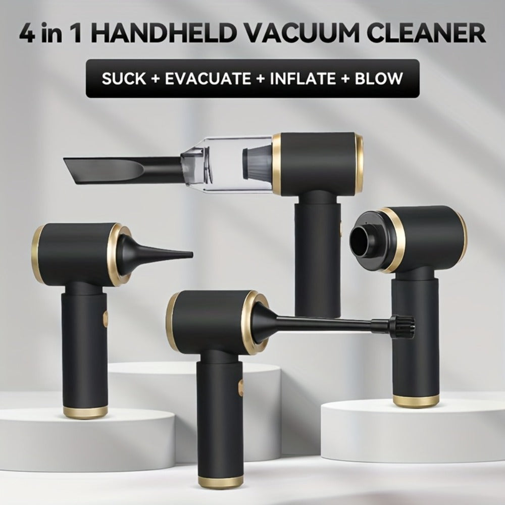 2-in-1 Handheld Vacuum Blower USB Rechargeable Cordless Mini Vacuum Cleaner Blow Suction Mode for Entryways, Bedrooms and Living Spaces