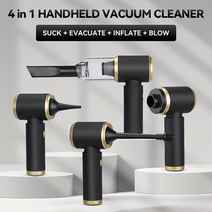 2-in-1 Handheld Vacuum Blower USB Rechargeable Cordless Mini Vacuum Cleaner Blow Suction Mode for Entryways, Bedrooms and Living Spaces
