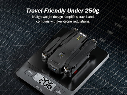 GPS Follow Me Drone Under 250g 4.5 Inch LCD Screen Camera Drone Auto Return with the Listed Color, Size or Set Options for Everyday Use