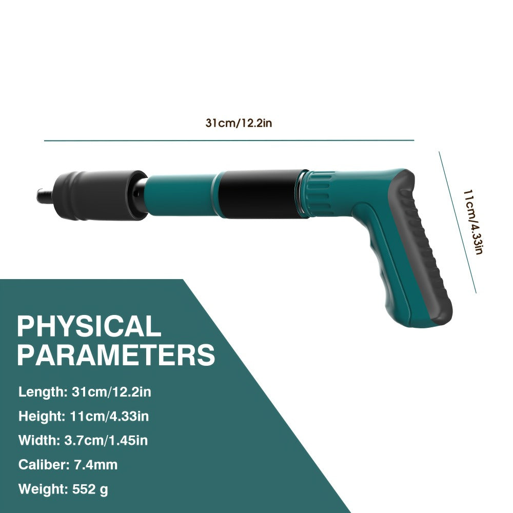 Hand Nail Gun Compact, Portable Steel Nail Driver for Cement Walls, Concrete & Wood for Home and Salon Manicures
