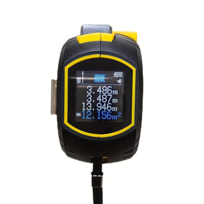 3-in-1 Laser Tape Measure Digital Laser Rangefinder Steel Tape Measure Cross Laser Level High for Entryways, Bedrooms and Living Spaces