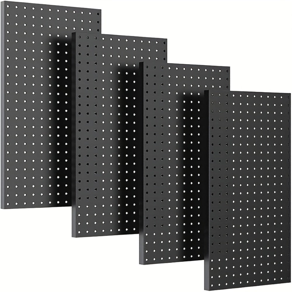 Pegboard Wall Organizer with Metal Hooks - Garage Tool Storage Board for Workshop Warehouse for Entryways, Bedrooms and Living Spaces