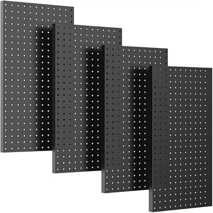Pegboard Wall Organizer with Metal Hooks - Garage Tool Storage Board for Workshop Warehouse for Entryways, Bedrooms and Living Spaces