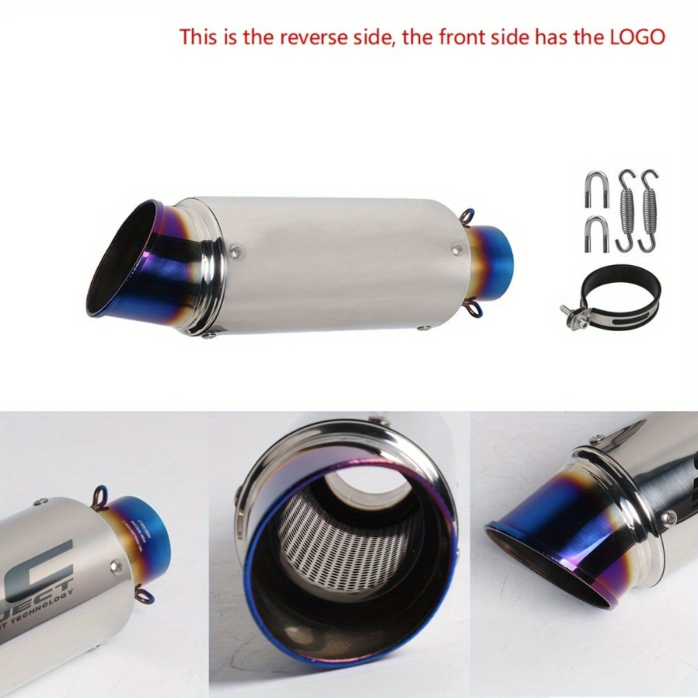 Motorcycle Exhaust Pipe 51mm & 60mm – Stainless Steel Slip-On for NMAX 125/155, Suzuki GSX650F, GSX1250 & GSX650R | Performance Exhaust