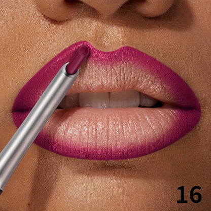 Precise Lip Liner Pencil 11 Shades Matte Waterproof Non-Fading Smooth Glide Long-Lasting All Day Wear Lip Outliner for Fuller Lips All Skin