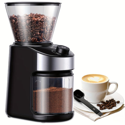 Burr Coffee Grinder Electric, 25 Precise Grind Settings, 40-Second Digital Timer, Adjustable Burr Mill