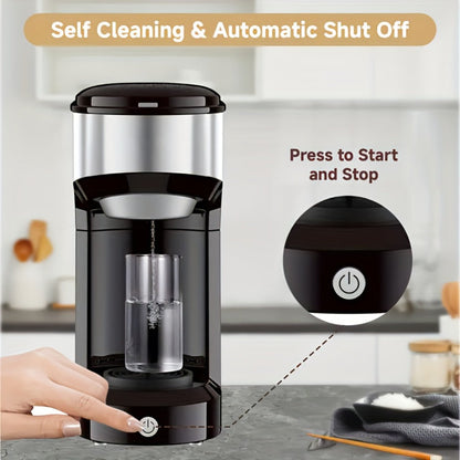 3-in-1 Coffee Machine Single Serve Brewer for K-Cup Pods Ground Coffee and Tea Compact with Reservoir for Kitchen Office Home Dark Blue