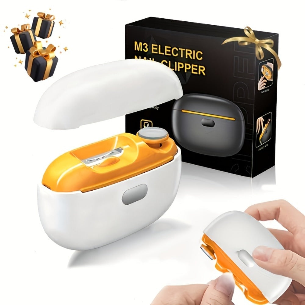 Electric Nail Clipper for Seniors Adults Kids - 4-in-1 Rechargeable Toenail Trimmer with 3 Speeds