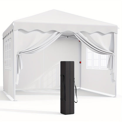 Pop Up Canopy Tent with Sidewalls, Outdoor Party Wedding Backyard for Garden, Patio and Yard Use