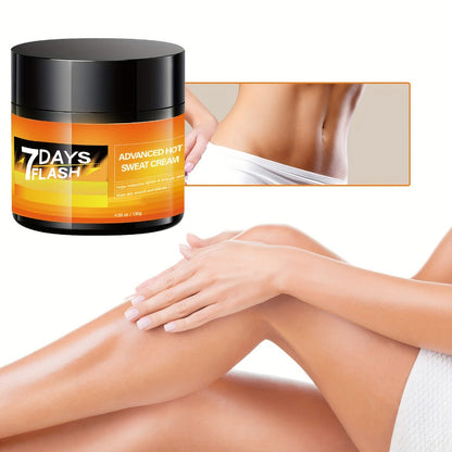 Body Cream 7DAYS FLASH 202g Jar with Glycerin, Hyaluronic Acid, Ginger Oil and Garcinia Cambogia Extract