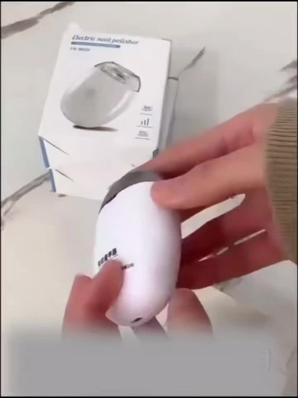 Electric Nail Clipper 2-in-1 Rechargeable USB Nail Trimmer Grinder Polisher Multifunctional Nail Care Tool
