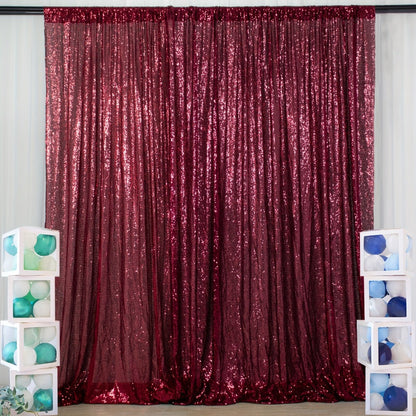 Sequin Backdrop Curtain for Party Wedding – 4x8ft Shimmering Glitter Curtain for Birthday Photo Booth Stage Decoration, Easy Hang