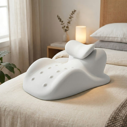 Memory Foam Cervical Support Pillow – Ergonomic Side & Back Sleeper Pillow with Breathable Cover | Multi-Functional Neck & Lumbar Support