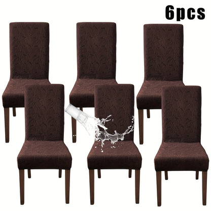 Stretch Dining Chair Covers Set of 4/6 – Plant Print Slipcovers for Dining Room Kitchen Chairs, Elastic Parsons Chair Protector, Home Decor