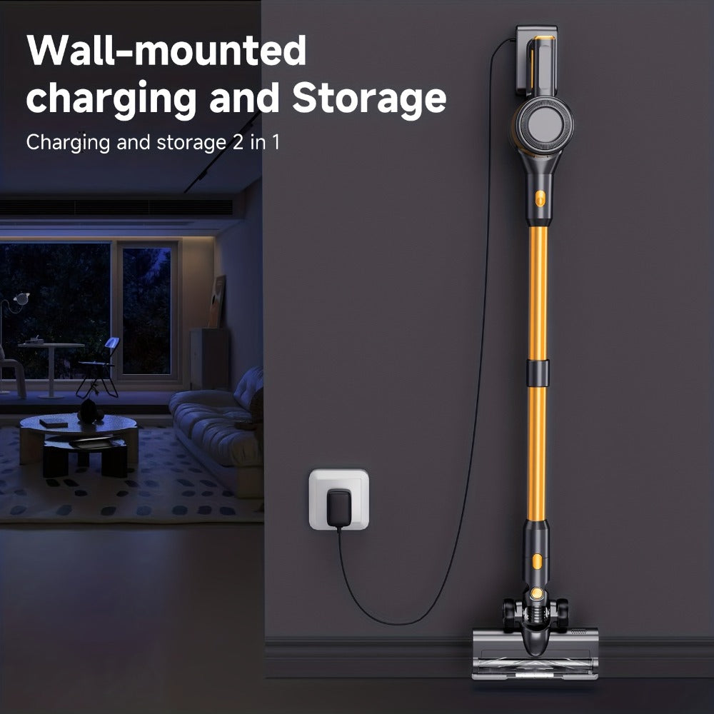 Cordless Stick Vacuum Cleaner 60Kpa 55-Min Runtime - Anti-Tangle Handheld Vacuum for Hardwood for Entryways, Bedrooms and Living Spaces