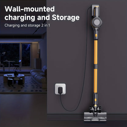 Cordless Stick Vacuum Cleaner 60Kpa 55-Min Runtime - Anti-Tangle Handheld Vacuum for Hardwood for Entryways, Bedrooms and Living Spaces