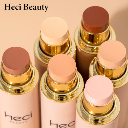 CC Cream Foundation Stick 2-Pack – Full Coverage Concealer, Waterproof Long-Lasting Natural Matte Finish, Lightweight Moisturizing Formula