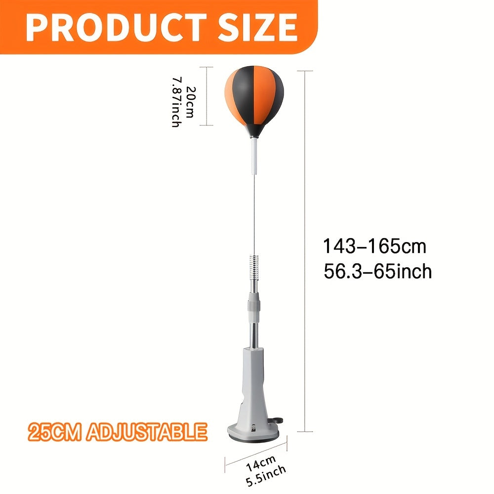 Adjustable Floor-Standing Boxing Reflex Ball with Four Equipment Options and 143–165 cm Height Range