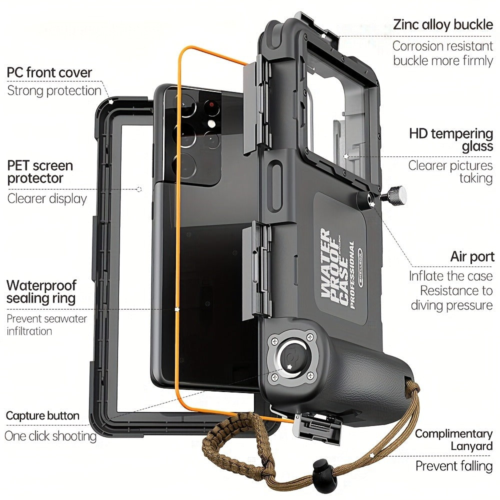 Scuba Diving Phone Case 33ft for iPhone 16 15 14 13 12 11 Pro Max XR XS Samsung S24 S23 S22