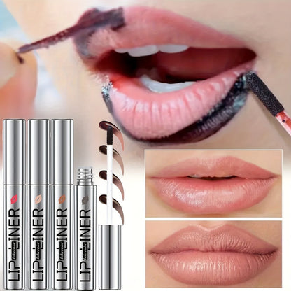 Lip Stain Pen Set 4 Colors 2-in-1 Lip Liner & Lip Tattoo – Waterproof Smudge-Proof Transfer-Resistant Matte Finish