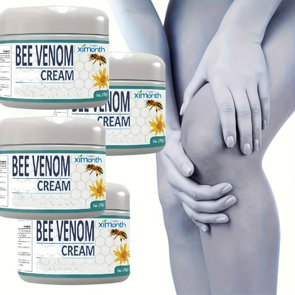Bee Venom Joint & Muscle Cream for Hands Feet Knees Lumbar Support – Hydrating Glycerin Paraffin Wax Fragrance-Free Soothing Relief Cream