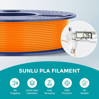3D Printer Filament SUNLU PLA 1.75mm Eight-Roll Bundle with 250g Spools and Eight Color Options