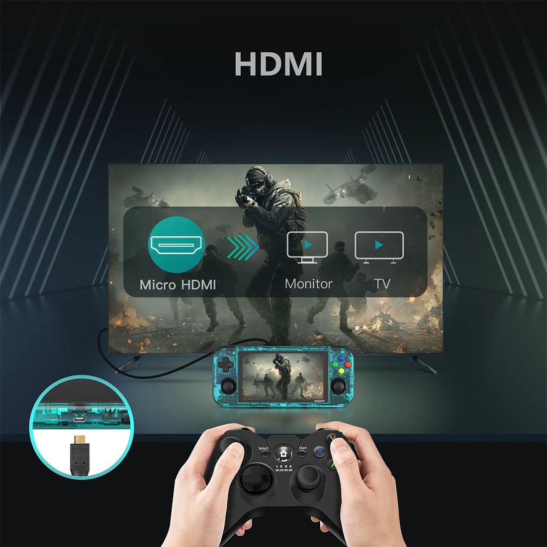 Handheld Game Console Retroid Pocket 3+ with 4.7-Inch IPS, 750x1334 resolution, 128GB Options, 4500mAh Battery, Android 11