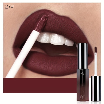 Semi-Matte Liquid Lip Color in Six Numbered Shades with 9.3cm Gradient Tube and Wand Applicator
