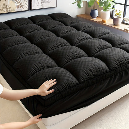 Quilted Mattress Topper Pillow Top 1000GSM – Fitted Mattress Pad Cover Deep Pocket 8-21 Inch, Breathable Cooling Mattress Protector Twin