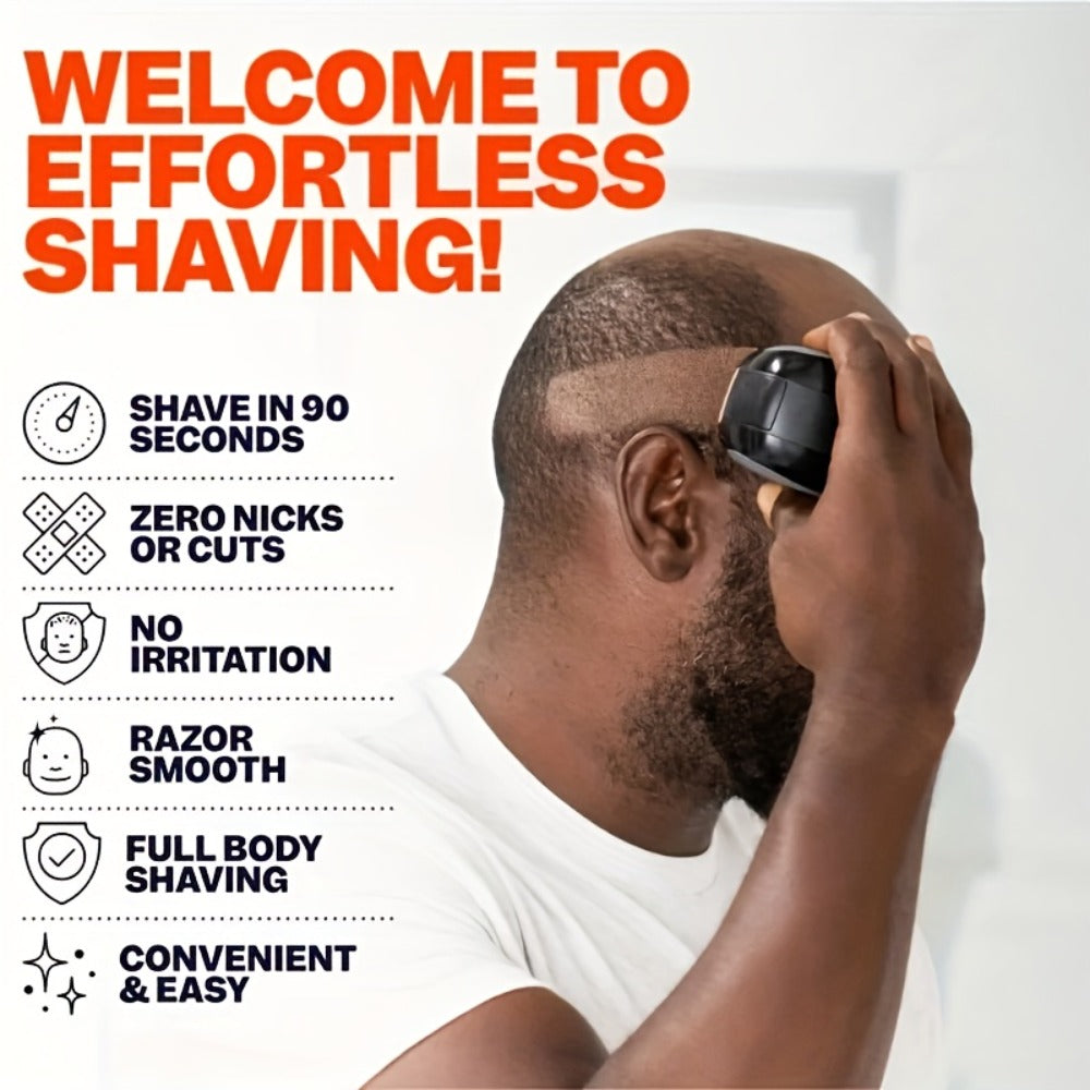 5-in-1 Electric Shaver Kit for Men Wet Dry Rotary Shaver – Bald Head Beard Nose Ear Trimmer with Digital Display